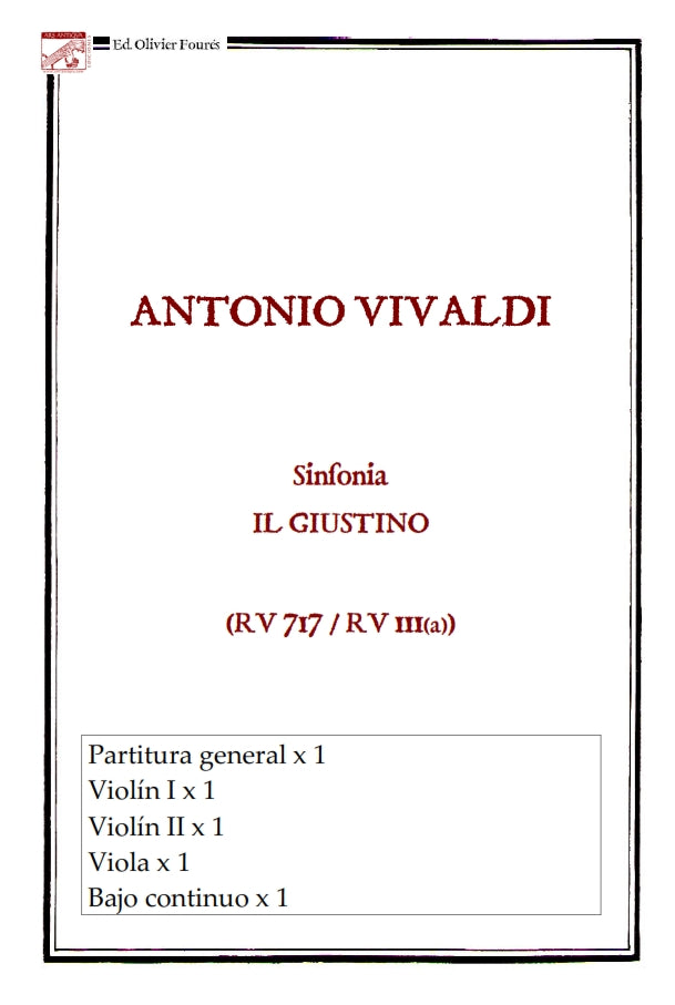 Sinfonia di IL GIUSTINO (RV 717 / RV 111(a))