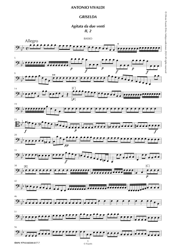 AGITATA DA DUE VENTI da "LA GRISELDA" RV 718