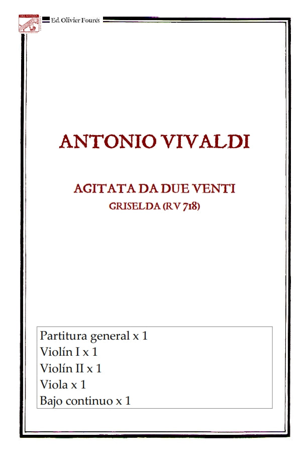 AGITATA DA DUE VENTI da "LA GRISELDA" RV 718