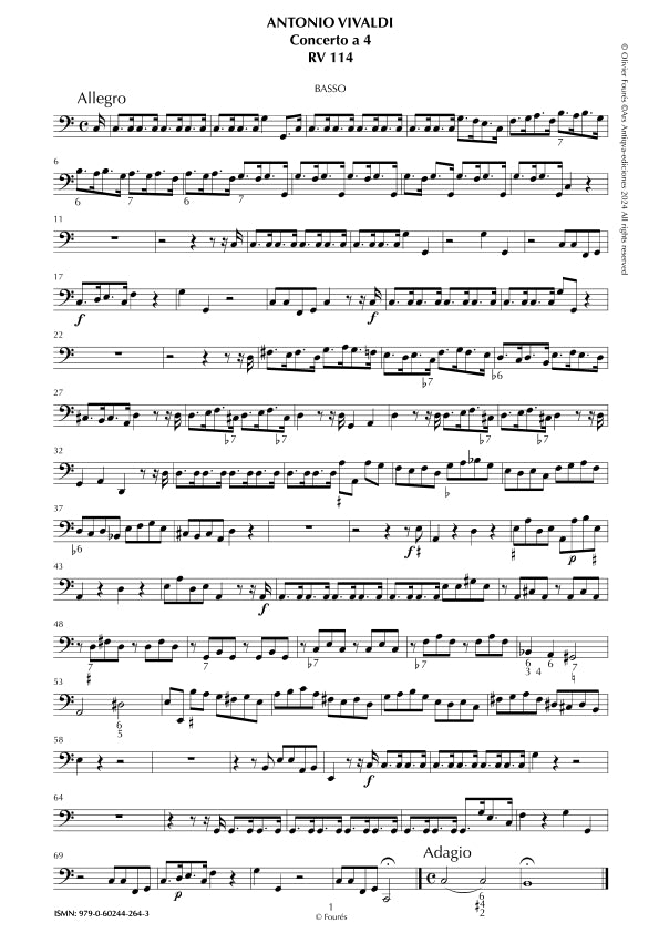 RV 114 Concerto per archi in Do maggiore