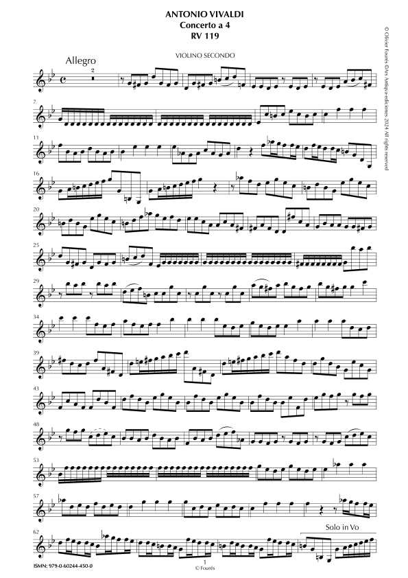 RV 119 Concerto per archi in do minore