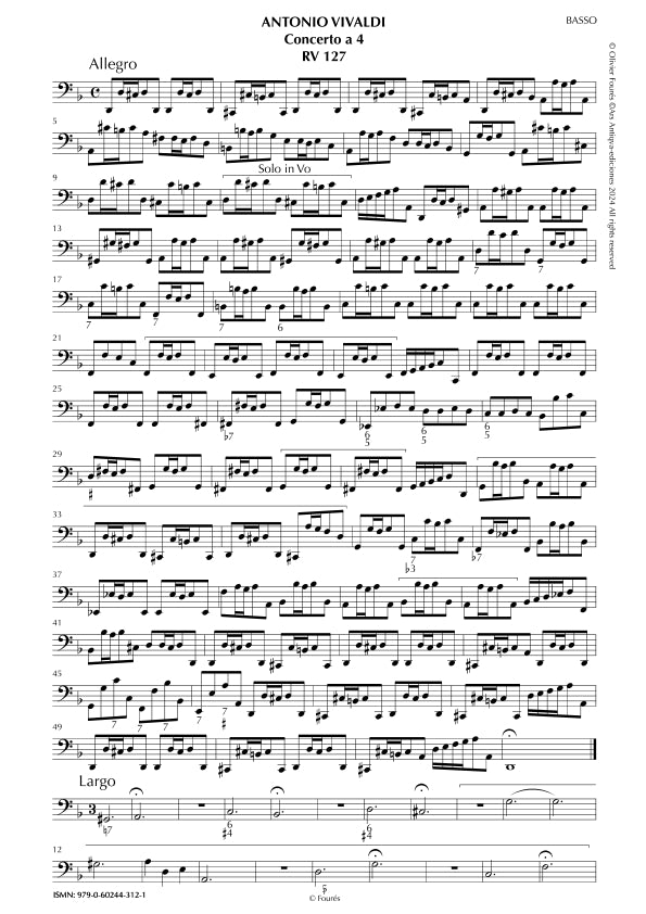 RV 127 Concerto per archi in re minore