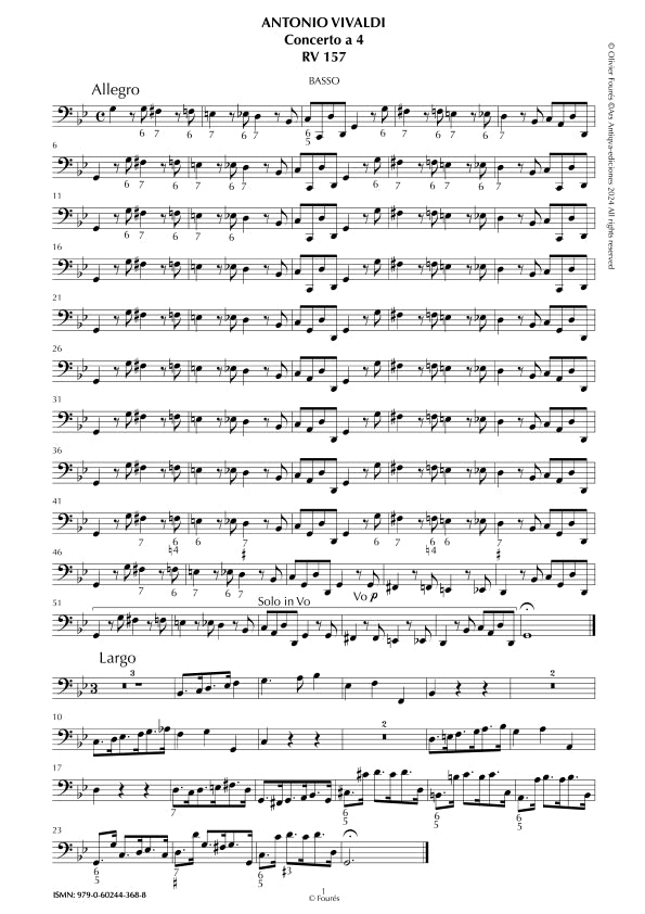RV 157 Concerto per archi in sol minore