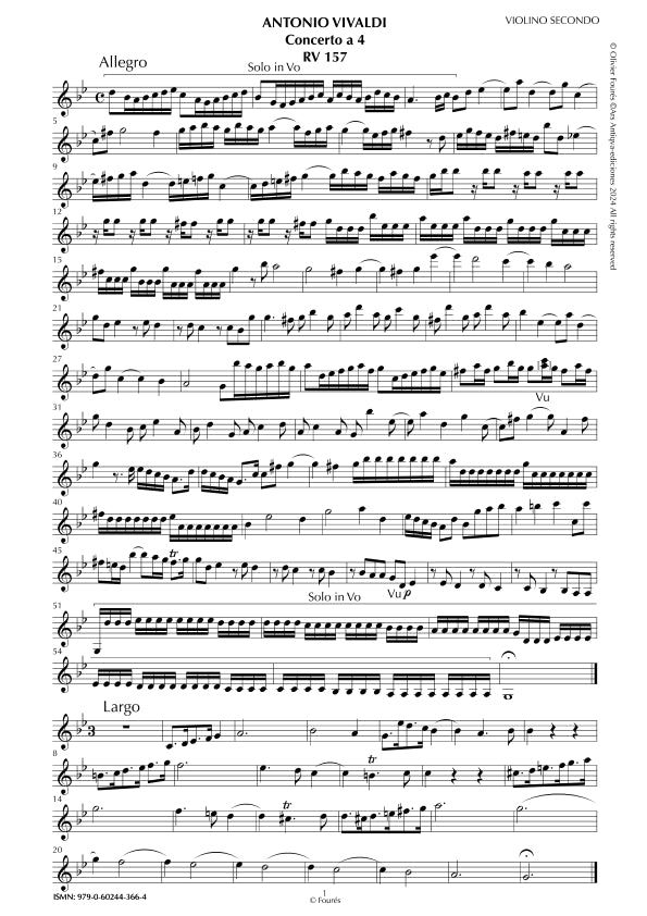 RV 157 Concerto per archi in sol minore