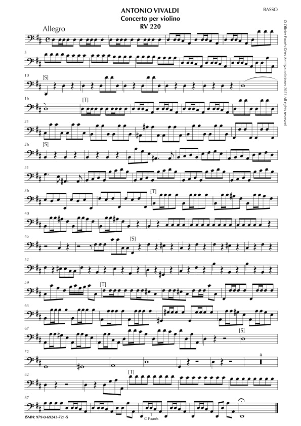 RV 220 Concerto per Violino in Re maggiore