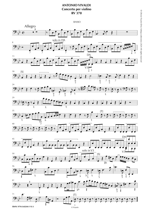RV 370 Concerto per Violino in SI-b maggiore