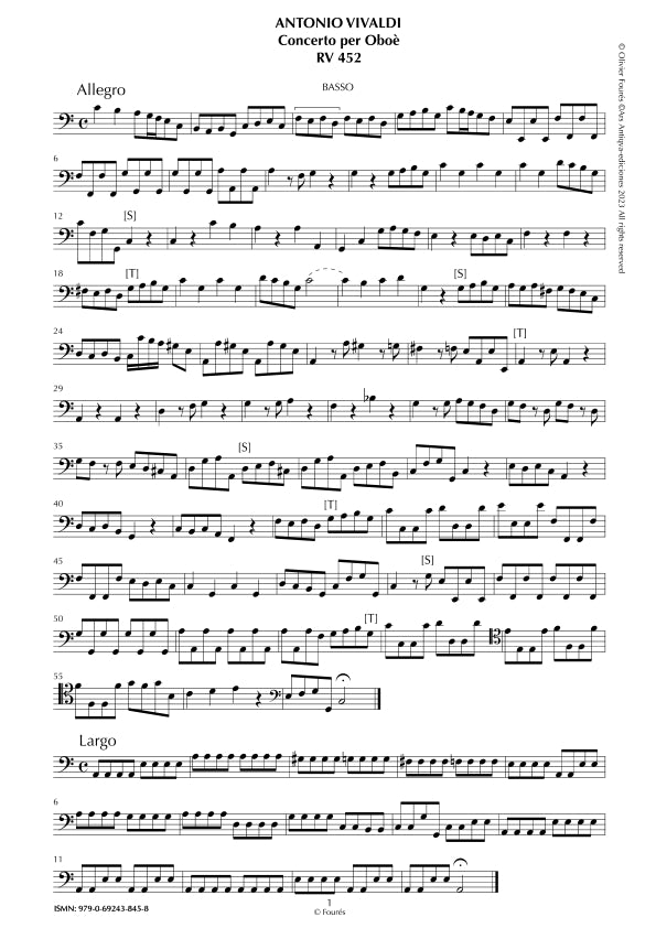 RV 452 Concerto per Oboe in Do maggiore