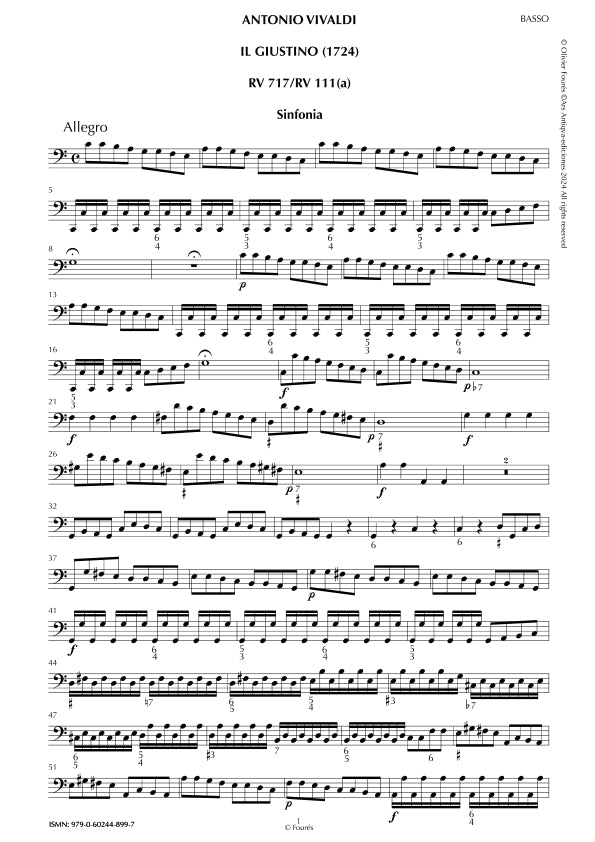 Sinfonia di IL GIUSTINO (RV 717 / RV 111(a))