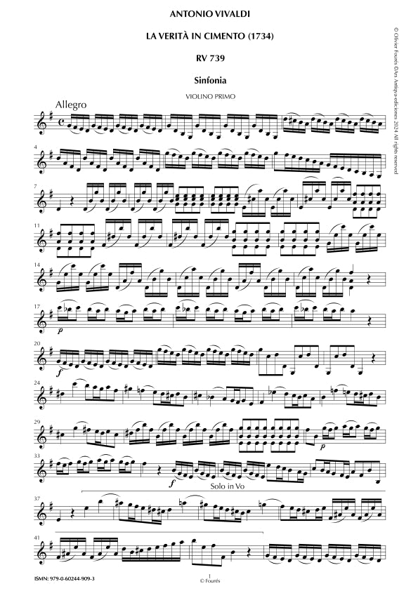 Sinfonia di LA VERITÀ IN CIMENTO (RV 739)