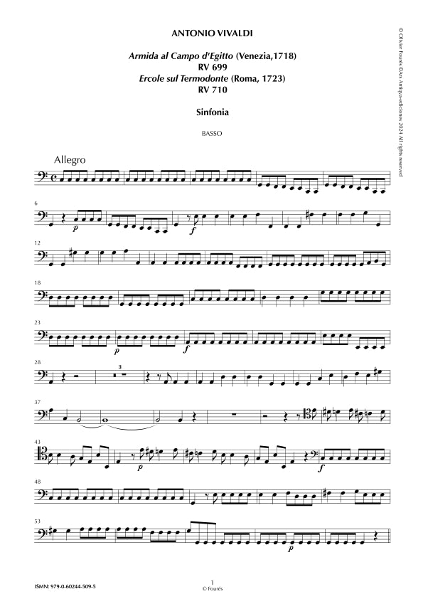 Sinfonia di ARMIDA - ERCOLE SUL TERMODONTE (RV699-RV710)
