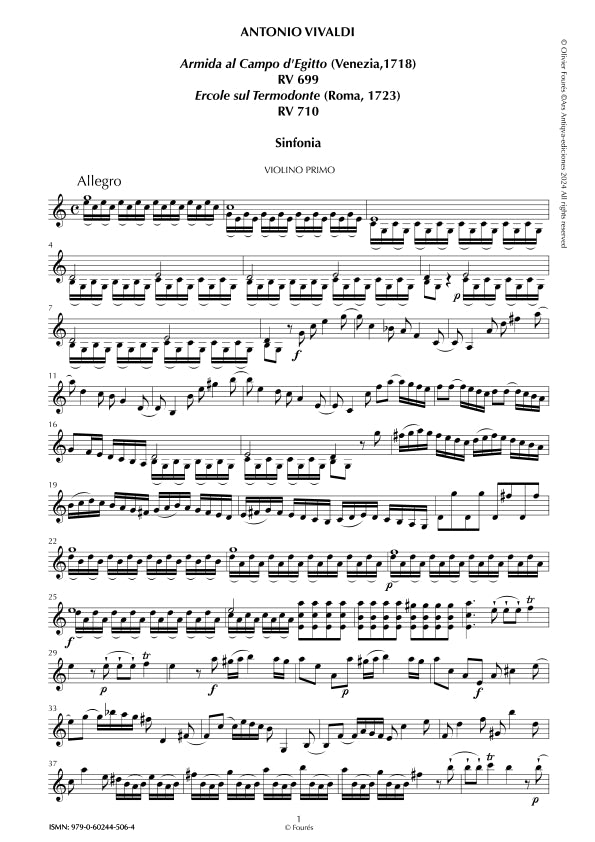 Sinfonia di ARMIDA - ERCOLE SUL TERMODONTE (RV699-RV710)
