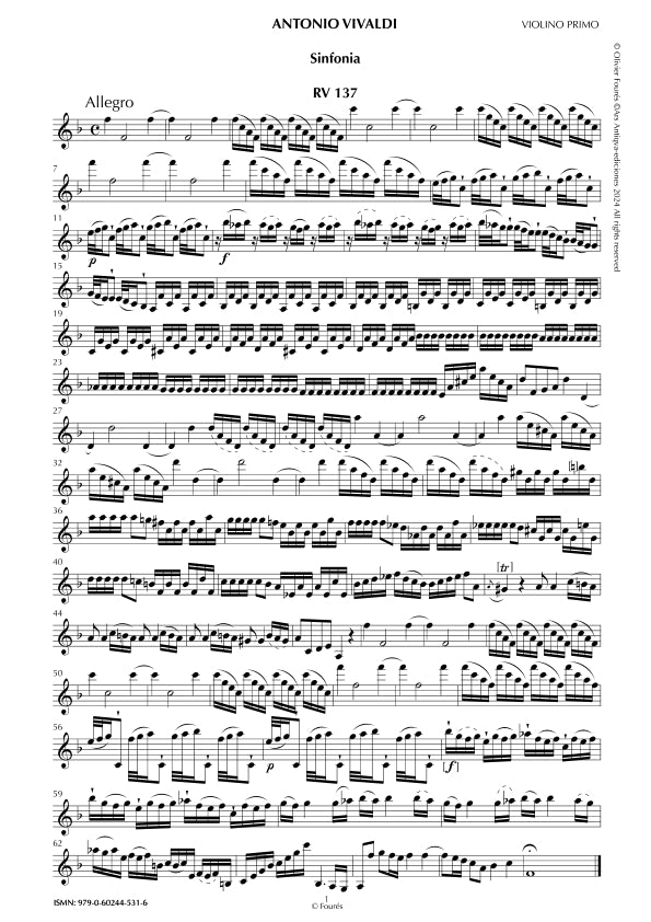 RV 137 Sinfonia in Fa maggiore