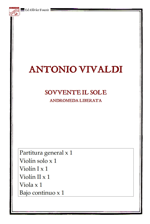 SOVVENTE IL SOLE da "Andromeda Liberata"