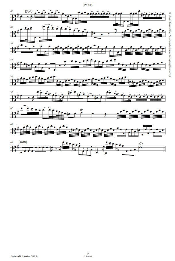 CONCERTI E SONATE PER VIOLA VOL.2. TRANSCRIZIONE DEI CONCERTI PER FAGOTTO