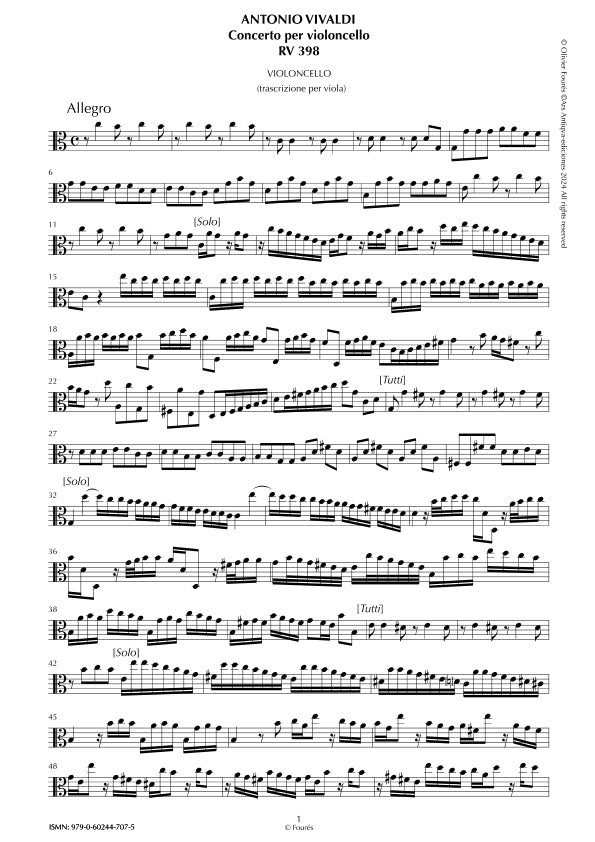 CONCERTI E SONATE PER VIOLA VOL.1