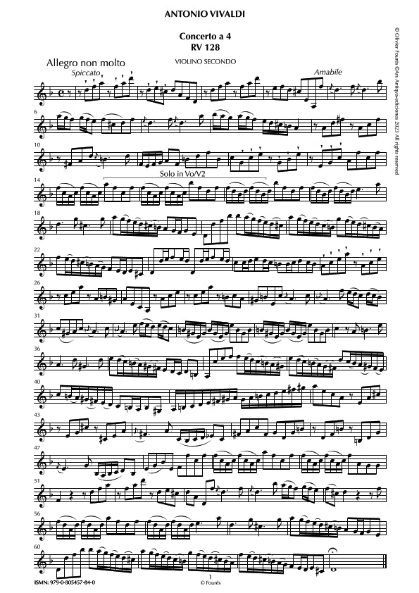 RV 128 Concerto per archi in re minore