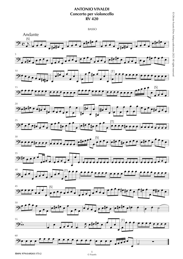 RV 420 Concerto per Violoncello in la minore