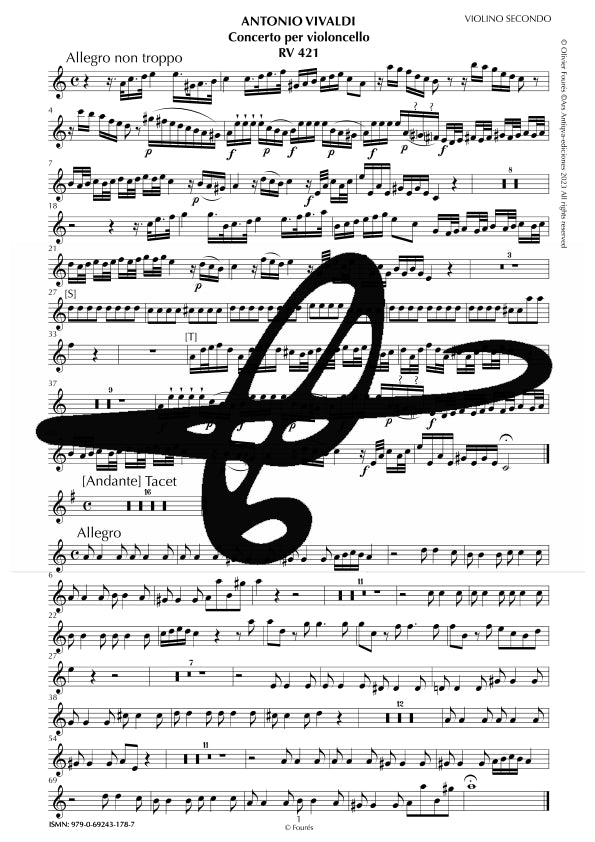 RV 421 Concerto per Violoncello in la minore