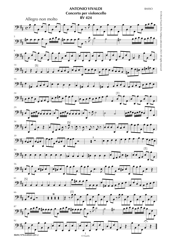 RV 424 Concerto per Violoncello in si minore