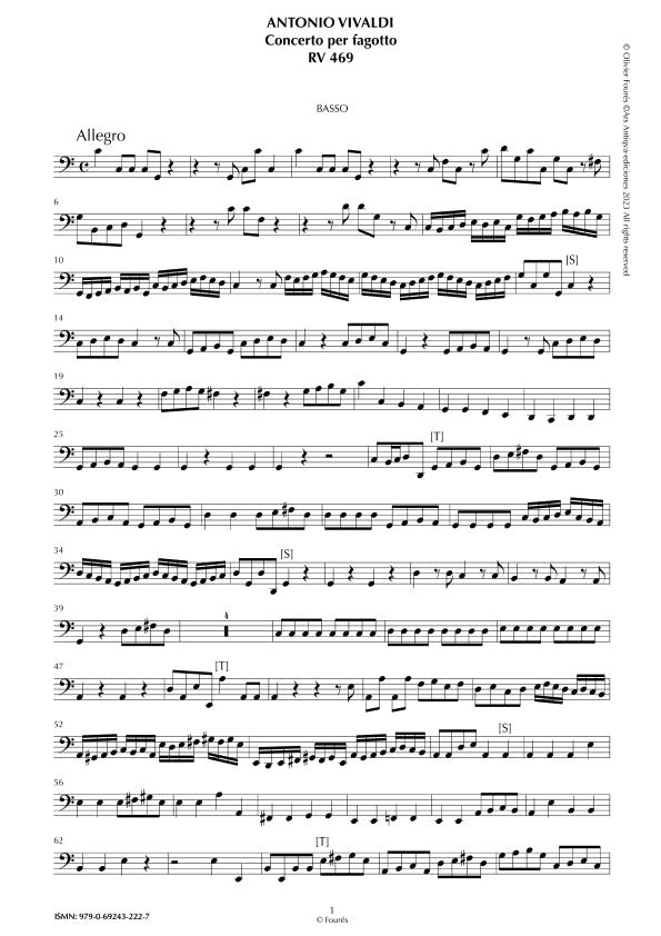 RV 469 Concerto per Fagotto in Do maggiore