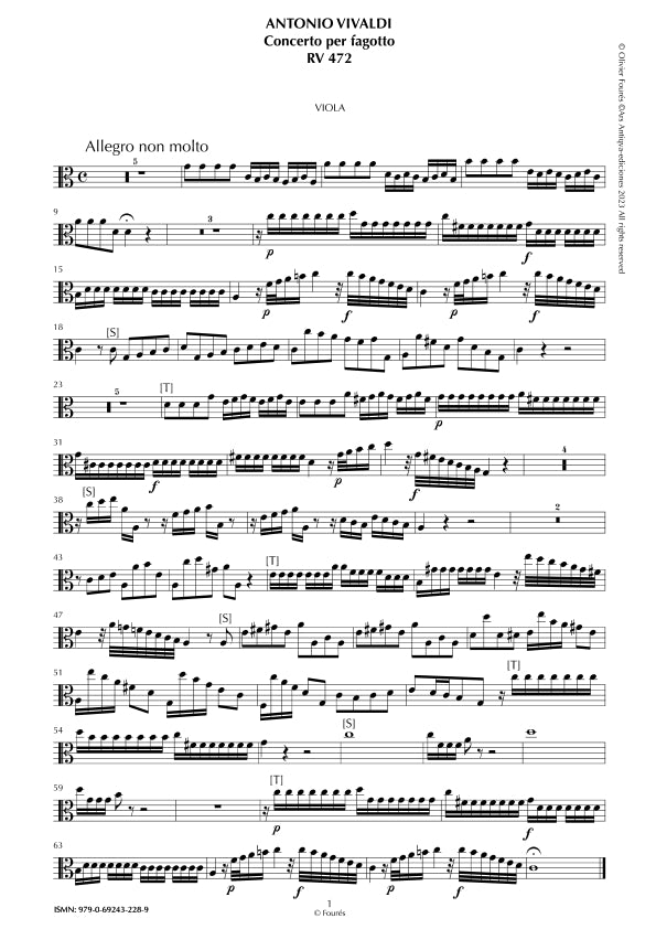 RV 472 Concerto per Fagotto in Do maggiore