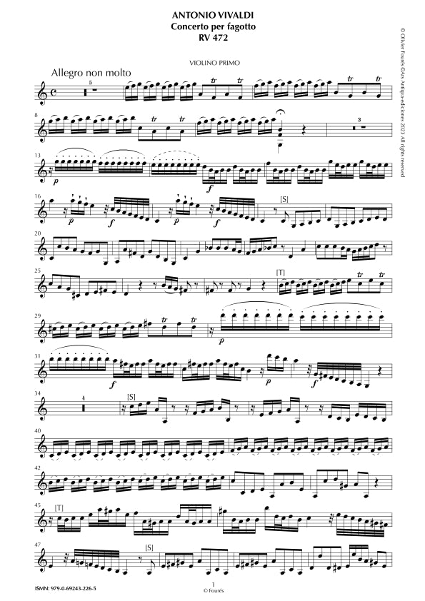 RV 472 Concerto per Fagotto in Do maggiore