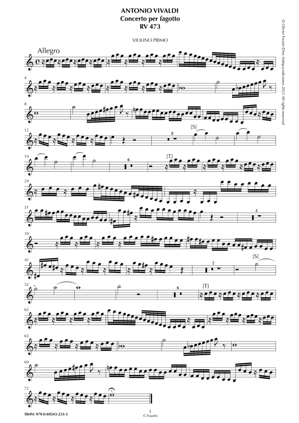 RV 473 Concerto per Fagotto in Do maggiore