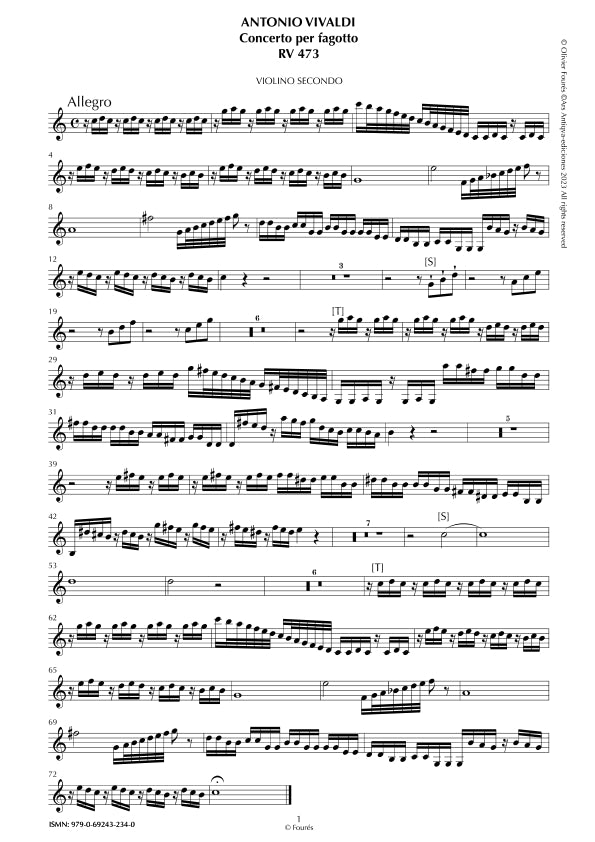 RV 473 Concerto per Fagotto in Do maggiore