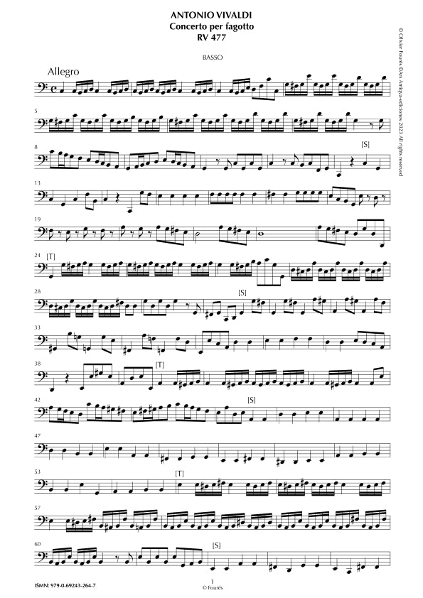 RV 477 Concerto per Fagotto in Do maggiore
