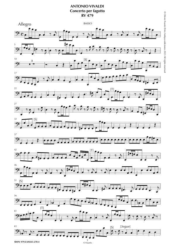 RV 479 Concerto per Fagotto in Do maggiore