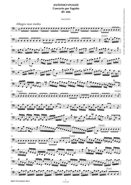 RV 486 Concerto per Fagotto in Fa maggiore