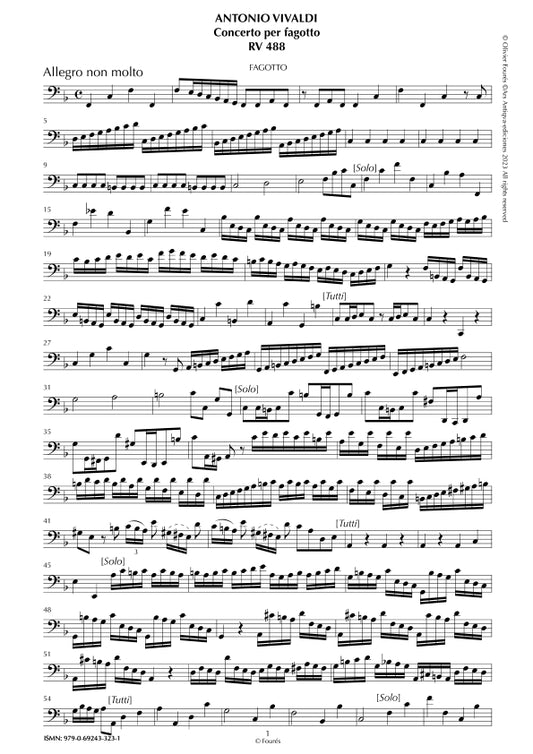 RV 488 Concerto per Fagotto in Fa maggiore
