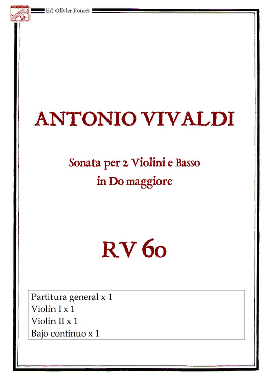 RV 60 Sonata per 2 Violini e Basso in Do maggiore
