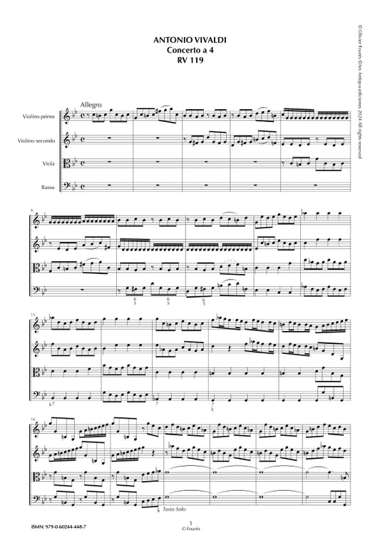 RV 119 Concerto per archi in do minore