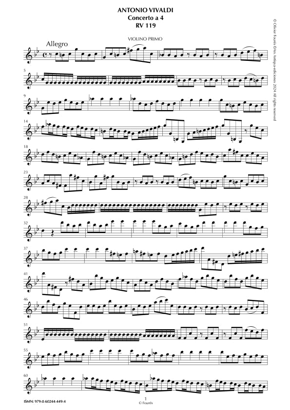 RV 119 Concerto per archi in do minore