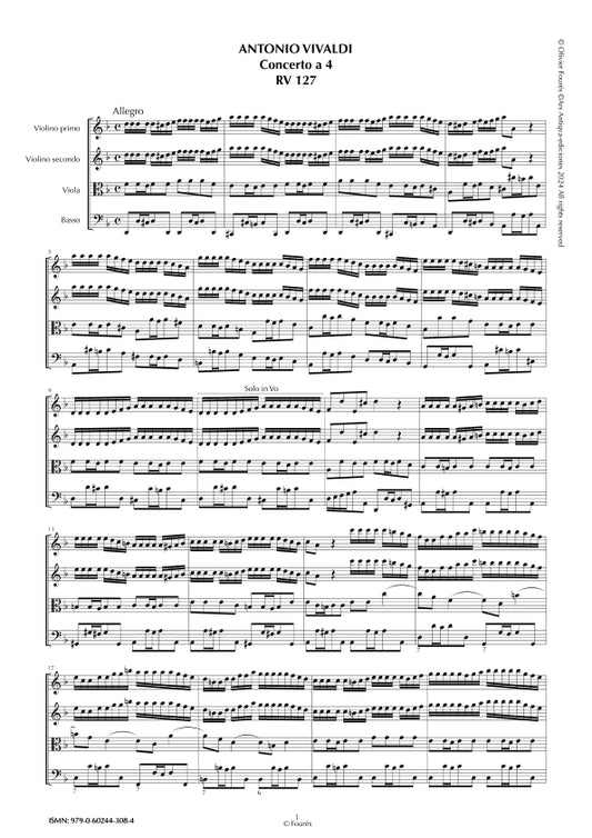 RV 127 Concerto per archi in re minore