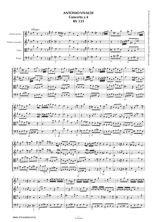 RV 133 Concerto per archi in mi minore