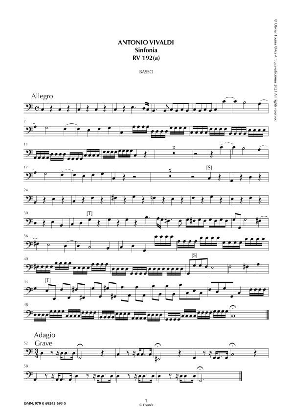 RV 192-RV192a Sinfonia in Do maggiore