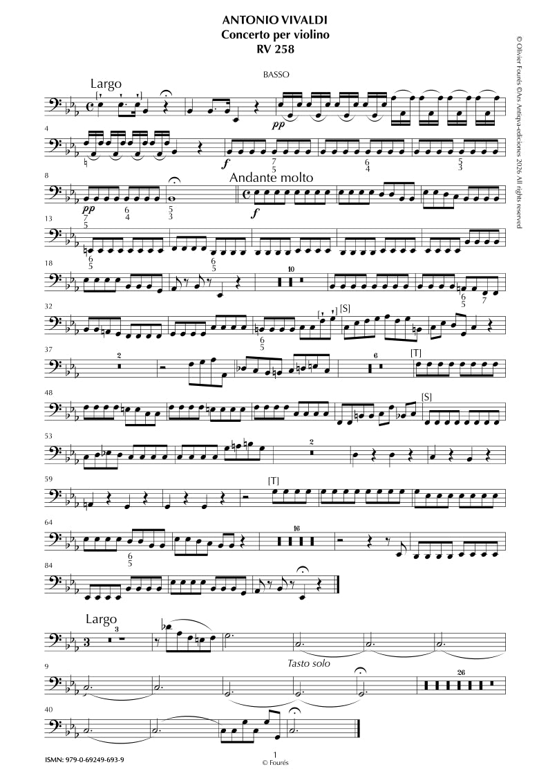 RV 258 Concerto per Violino in Mib maggiore