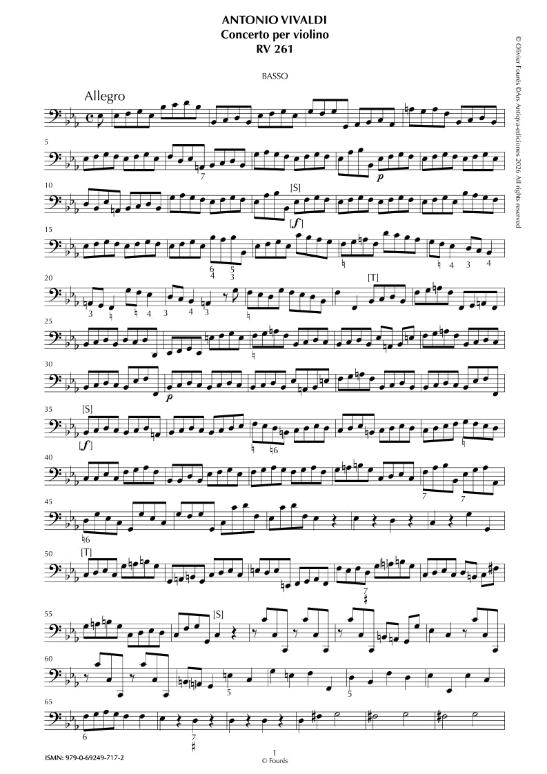 RV 261 Concerto per Violino in Mib maggiore per Anna Maria