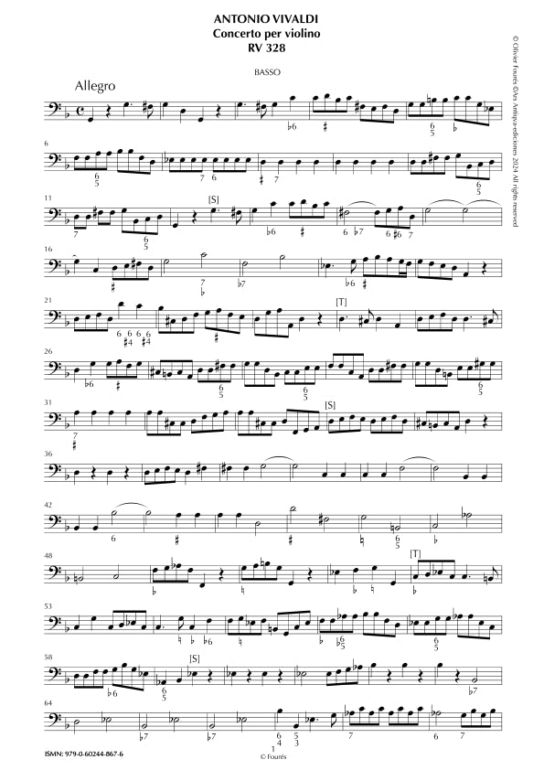 RV 328 Concerto per Violino in sol minore