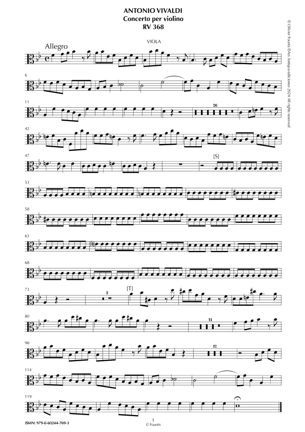 RV 368 Concerto per Violino in SI-b maggiore