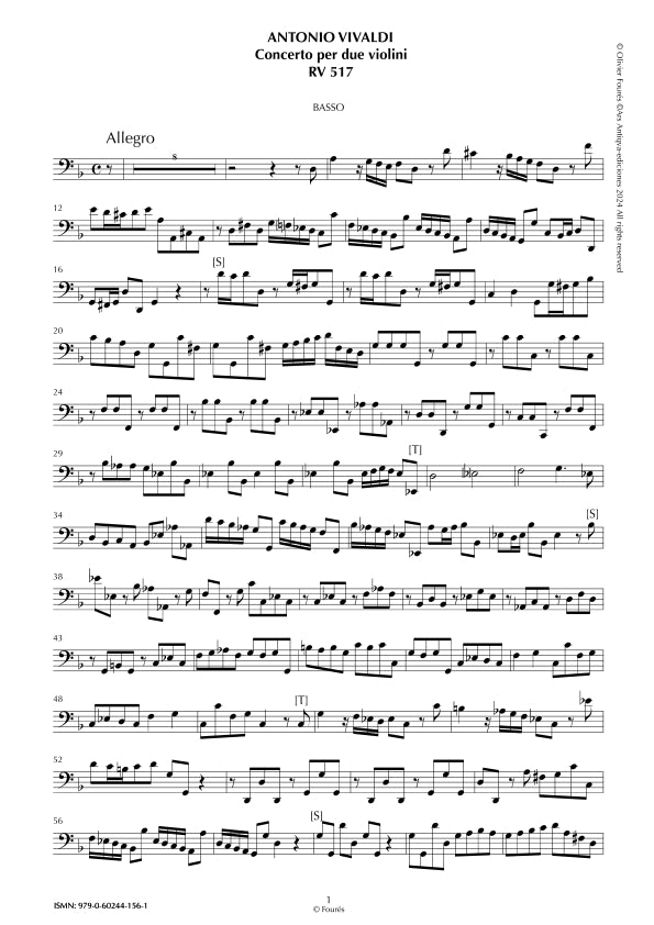 RV 517 Concerto per 2 Violini in sol minore