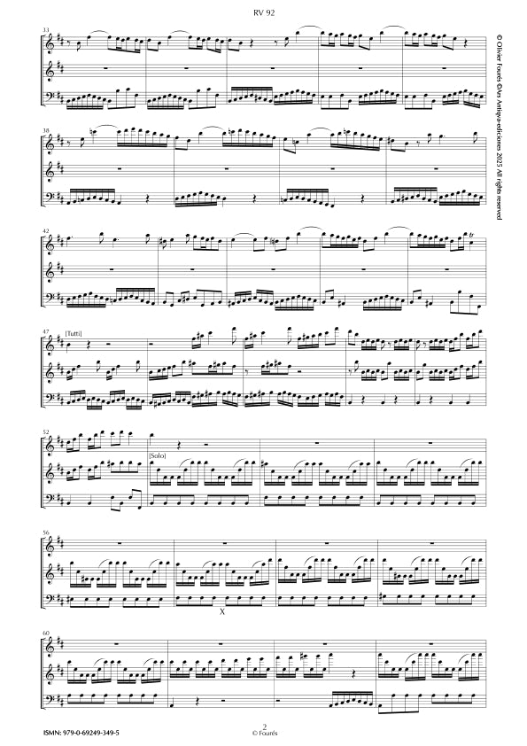 RV 92 Sonata per Flauto, Violino, Fagotto (ò VIoloncello) in Re maggiore