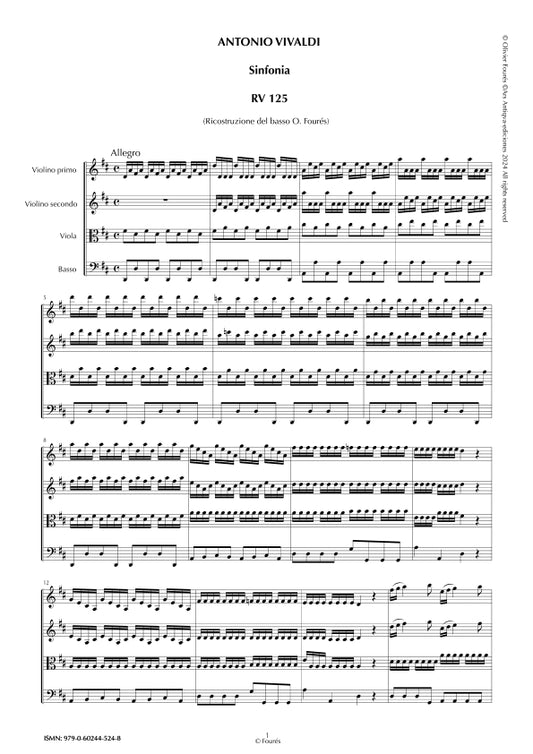 RV 125 Sinfonia in Re maggiore