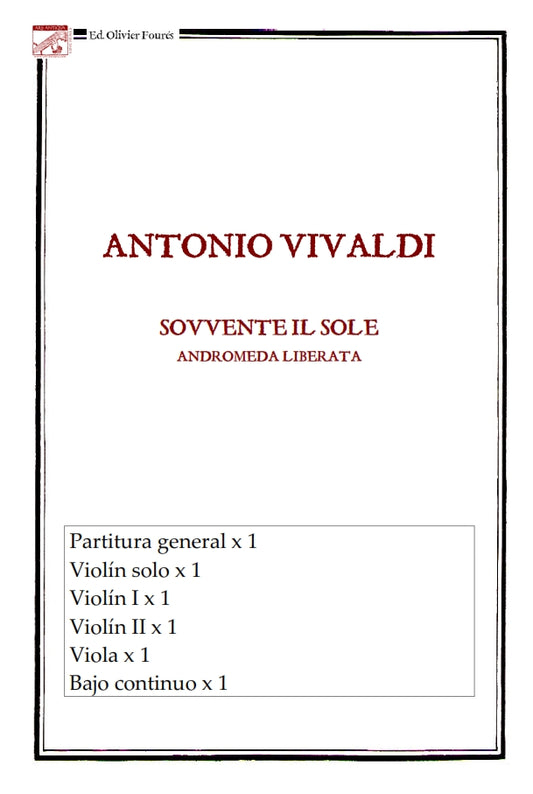 SOVVENTE IL SOLE da "Andromeda Liberata"