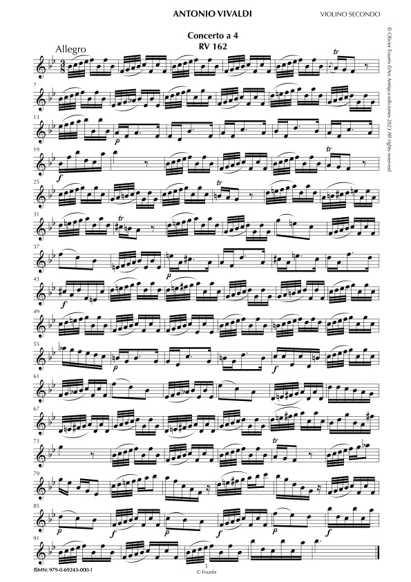 RV 162 Concerto per archi in SI-b maggiore