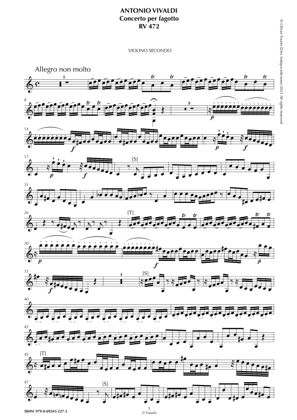RV 472 Concerto per Fagotto in Do maggiore