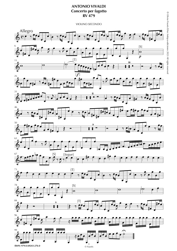 RV 479 Concerto per Fagotto in Do maggiore